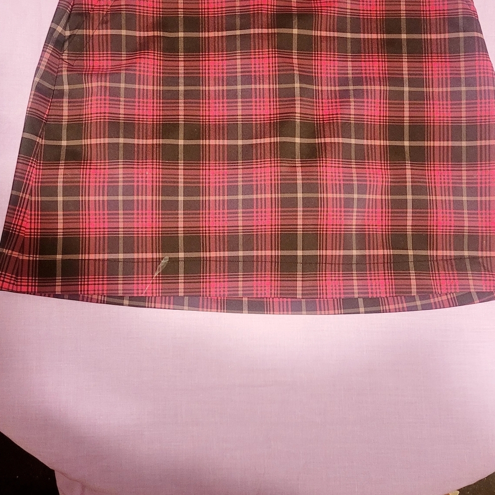 Nike Magenta Plum Purple,and Black Plaid Dri Fit Golf Skort. Ladies Size 10 - Picture 5 of 12